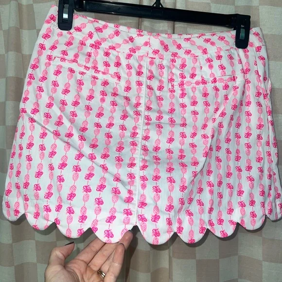 Lilly Pulitzer Colette Skort Pink Topaz Pineapple - Picture 8 of 12